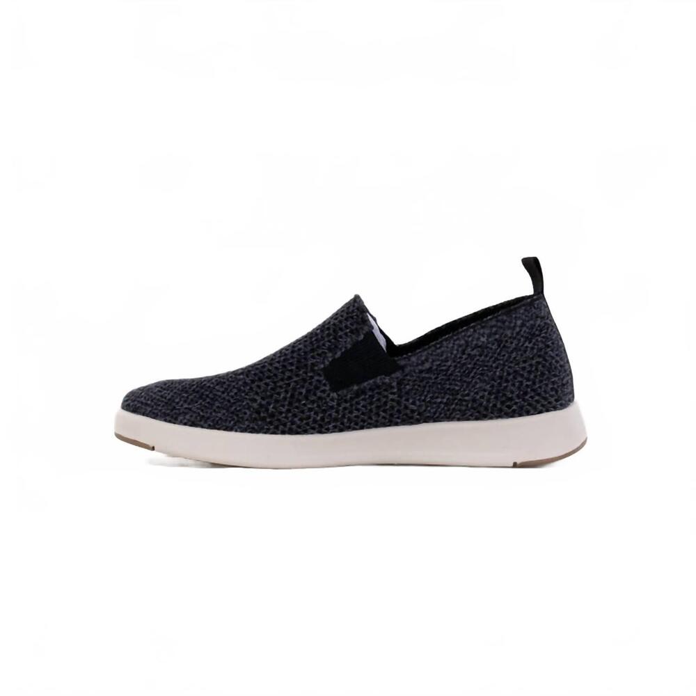 NEW WOOLLOOMOOLOO unisex suffolk slip on sneakers in black